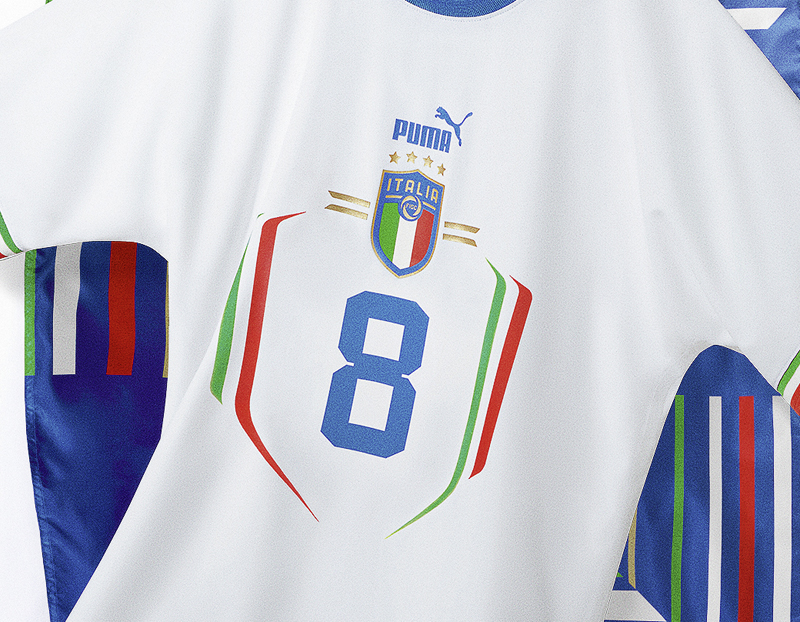 イタリア代表 ニットトップ アウェイ 白  チームウェア PUMA  8-3