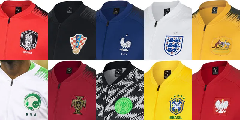 ナイジェリア代表も！W杯「出場全チーム」のNikeアンセムジャケットを一気に見る ｜Qoly サッカーニュース