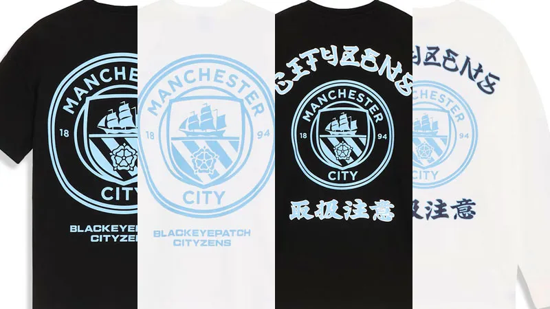 再販決定！『PUMA × マンチェスター・シティ × BlackEyePatch』コラボTシャツが数量限定で再登場だ ｜Qoly サッカーニュース