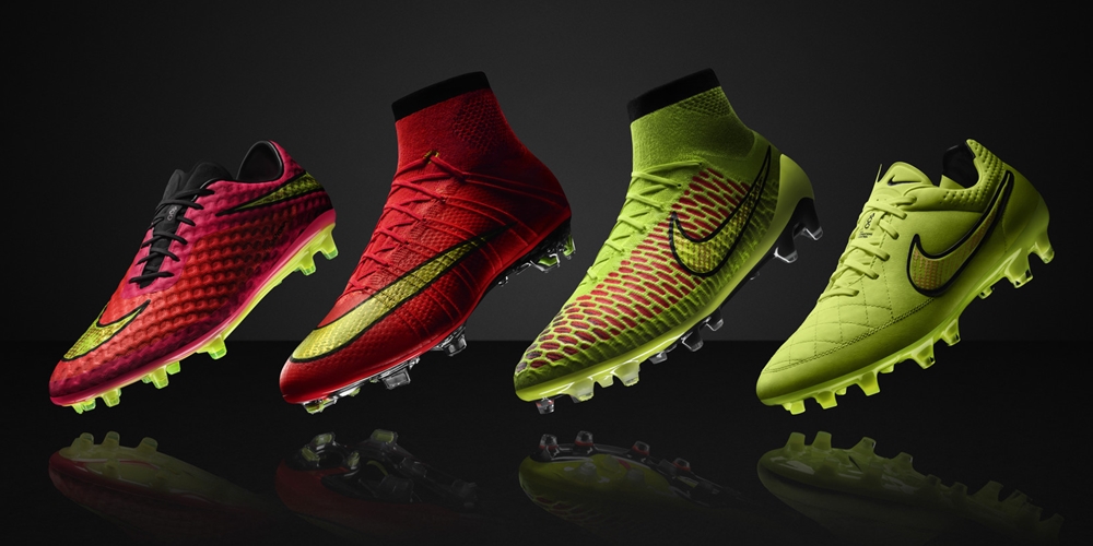 Nikeのサッカースパイク 14夏の新作 新色が登場