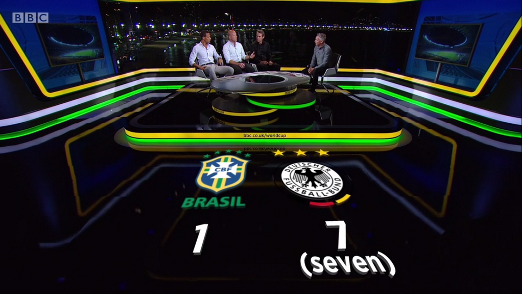 ブラジル対ドイツの試合結果をより明確に伝えたイギリスの c