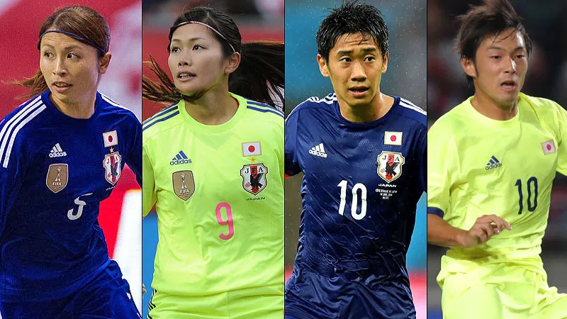 日本代表の歴代ユニフォームを見る！2014年「円陣モデル」 ｜Qoly サッカーニュース